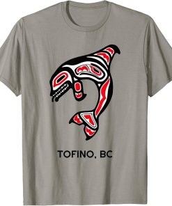 Tofino BC Canada Native Fishermen Tribal Orca Killer Whales T-Shirt