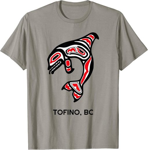 Tofino BC Canada Native Fishermen Tribal Orca Killer Whales T-Shirt