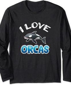 I Love Orcas Orca Long Sleeve T-Shirt