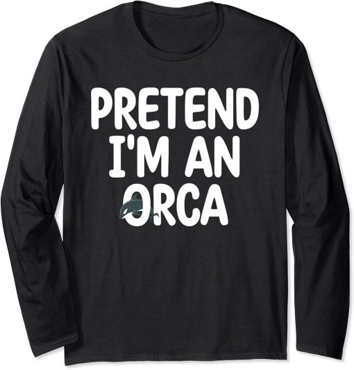 Funny Orca Lover Graphic for Women Men Kids Orca Lover Long Sleeve T-Shirt