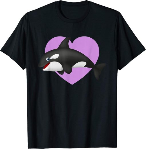 I Love Whales Happy Cute Killer Whale T-Shirt